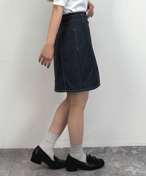 NICOLE CLUB(ニコル クラブ)の「ラッププリーツスカート(スカート・レディース・グレー/ベージュ/ネイビー・MEDIUM)」の11枚目の写真