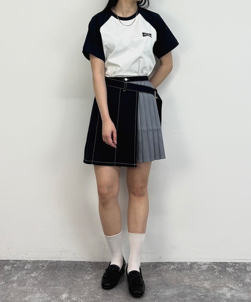 NICOLE CLUB(ニコル クラブ)の「ラッププリーツスカート(スカート・レディース・グレー/ベージュ/ネイビー・MEDIUM)」の12枚目の写真