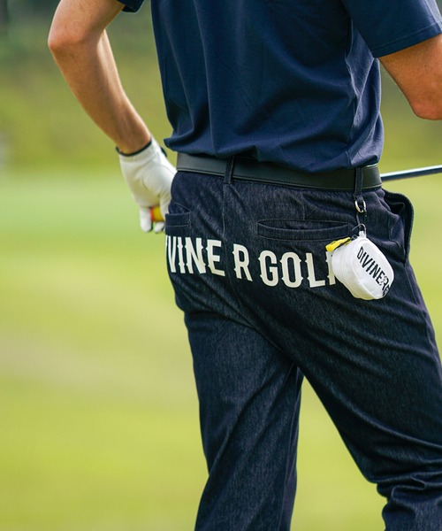 DIVINER GOLF】カットデニムバックロゴパンツ ゴルフ メンズ