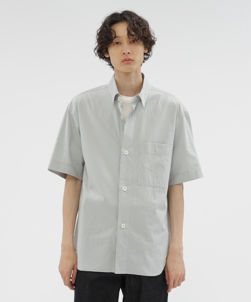 MARGARET HOWELL(マーガレットハウエル)の「MELANGE COTTON POPLIN(シャツ/ブラウス・メンズ・ライトグレー・LARGE/MEDIUM/SMALL)」の1枚目の写真