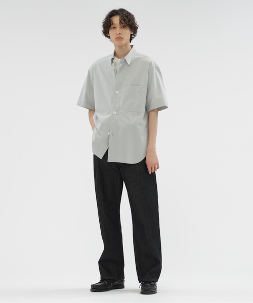 MARGARET HOWELL(マーガレットハウエル)の「MELANGE COTTON POPLIN(シャツ/ブラウス・メンズ・ライトグレー・LARGE/MEDIUM/SMALL)」の4枚目の写真
