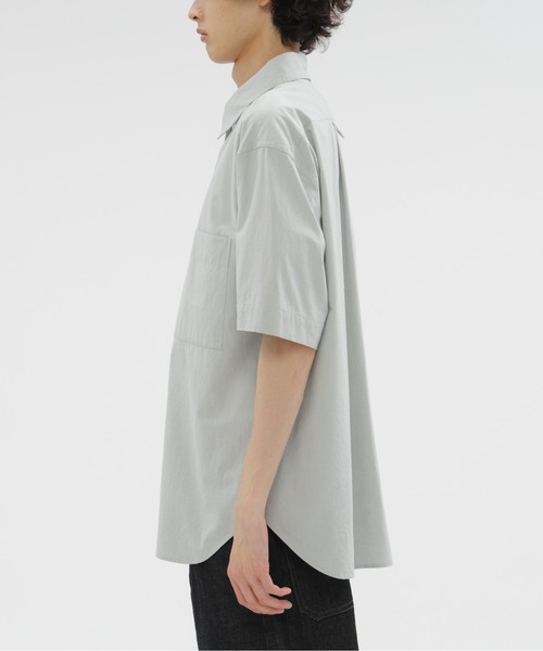 MARGARET HOWELL(マーガレットハウエル)の「MELANGE COTTON POPLIN(シャツ/ブラウス・メンズ・ライトグレー・LARGE/MEDIUM/SMALL)」の5枚目の写真
