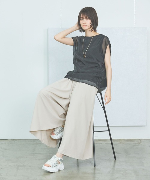 LAKOLE（ラコレ）の「ドッキングブラウスT / 576471（シャツ/ブラウス・レディース・アイボリー/ピンク/ブラック・FREE）」の6枚目の写真