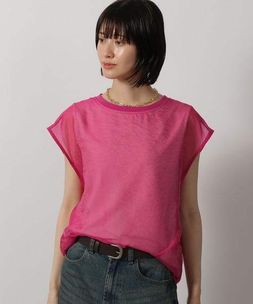 LAKOLE（ラコレ）の「ドッキングブラウスT / 576471（シャツ/ブラウス・レディース・アイボリー/ピンク/ブラック・FREE）」の19枚目の写真