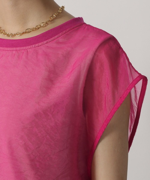 LAKOLE（ラコレ）の「ドッキングブラウスT / 576471（シャツ/ブラウス・レディース・アイボリー/ピンク/ブラック・FREE）」の11枚目の写真