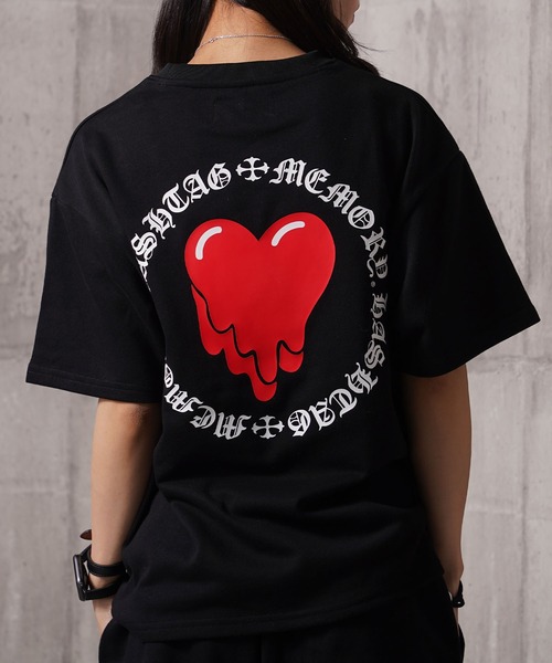 vetments ハート刺繍 Tシャツ tシャツ vetments ハート刺繍 Tシャツ ハート刺繍 ピグメントTシャツ