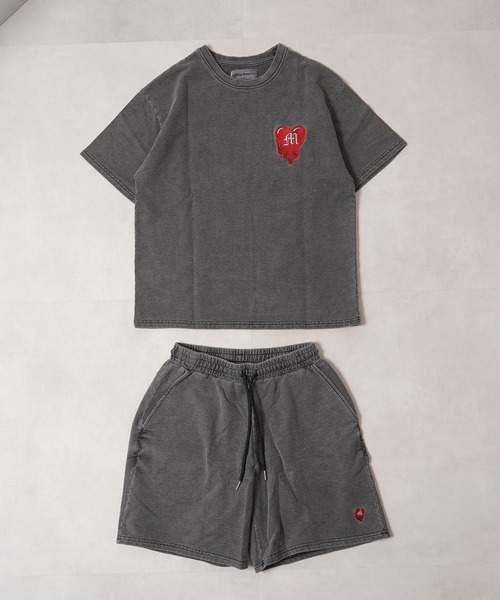 #MEMORY(メモリー)の「【MEMORY】ドリップハート スウェット S/S Tシャツ / Drip Heart Sweatshirt Short Sleeve T-Shirt / 【セットアップ 可能】(Tシャツ/カットソー・メンズ・ブラック系2/ホワイト/ブラック系1・M/L/XL)」の18枚目の写真