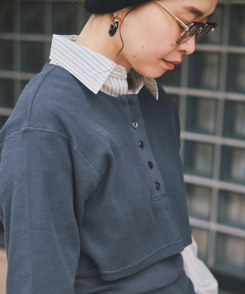 oll*FRAMeWORK レイヤードサーマルT（Tシャツ/カットソー）｜FRAMeWORK