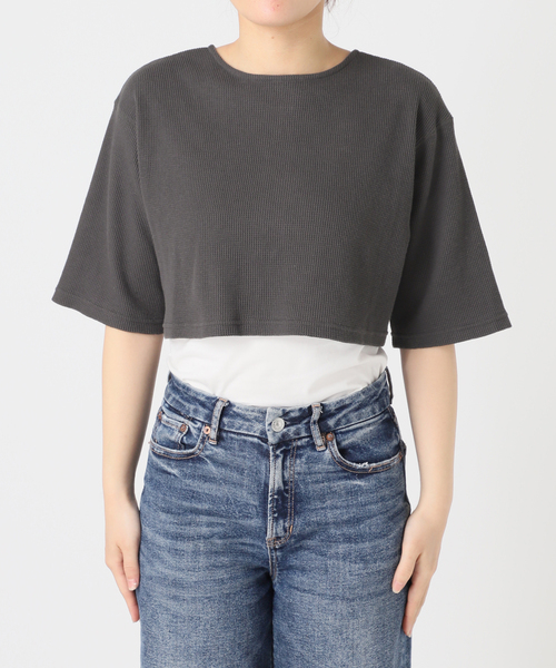 oll framework レイヤードサーマルT グレー　２枚セット oll framework レイヤードサーマルT グレー 2枚セット