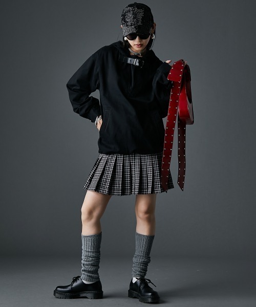 GEVS.(ジェイヴィス)の「チェックプリーツミニスカート<大きいサイズ有>GEVS.(スカート・レディース・ブラウン系/ブラック系・5L/4L/3L/LL/L/M)」の11枚目の写真