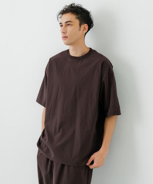 URBAN RESEARCH（アーバンリサーチ）の「NYLON DRY STRETCH SHORT-SLEEVE T-SHIRTS（Tシャツ/カットソー・メンズ・バーガンディー/ブラック・MEDIUM/LARGE）」の5枚目の写真