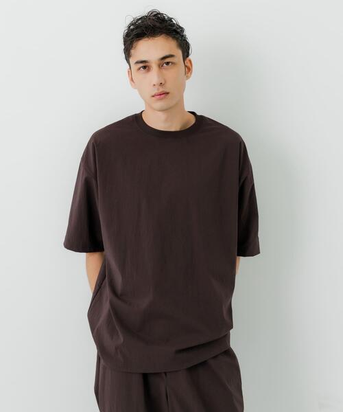 URBAN RESEARCH（アーバンリサーチ）の「NYLON DRY STRETCH SHORT-SLEEVE T-SHIRTS（Tシャツ/カットソー・メンズ・バーガンディー/ブラック・MEDIUM/LARGE）」の7枚目の写真