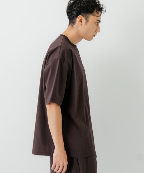 URBAN RESEARCH（アーバンリサーチ）の「NYLON DRY STRETCH SHORT-SLEEVE T-SHIRTS（Tシャツ/カットソー・メンズ・バーガンディー/ブラック・MEDIUM/LARGE）」の8枚目の写真
