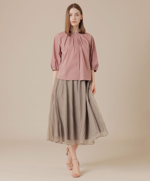 MACKINTOSH LONDON（マッキントッシュ ロンドン）の「コットンナイロンストレッチブラウス（シャツ/ブラウス・レディース・オフホワイト/ピンク/ブルー・40/38）」の11枚目の写真