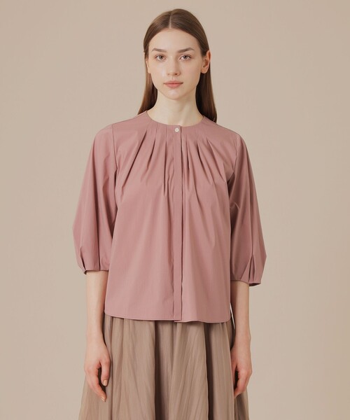 MACKINTOSH LONDON（マッキントッシュ ロンドン）の「コットンナイロンストレッチブラウス（シャツ/ブラウス・レディース・オフホワイト/ピンク/ブルー・40/38）」の13枚目の写真