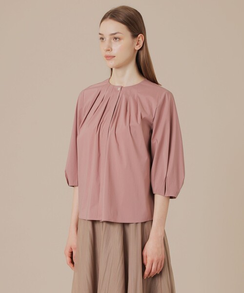 MACKINTOSH LONDON（マッキントッシュ ロンドン）の「コットンナイロンストレッチブラウス（シャツ/ブラウス・レディース・オフホワイト/ピンク/ブルー・40/38）」の14枚目の写真