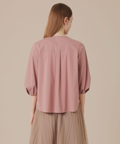 MACKINTOSH LONDON（マッキントッシュ ロンドン）の「コットンナイロンストレッチブラウス（シャツ/ブラウス・レディース・オフホワイト/ピンク/ブルー・40/38）」の15枚目の写真
