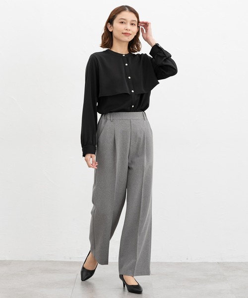 Honeys(ハニーズ)の「ケープ風ブラウス(シャツ/ブラウス・レディース・ブラウン/ホワイト/グレイッシュベージュ/ブラック・L/LL/M/S/3L)」の20枚目の写真