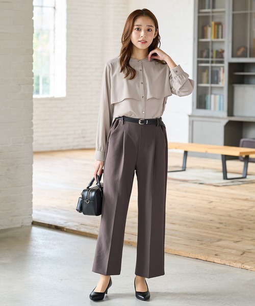 Honeys(ハニーズ)の「ケープ風ブラウス(シャツ/ブラウス・レディース・ブラウン/ホワイト/グレイッシュベージュ/ブラック・L/LL/M/S/3L)」の22枚目の写真