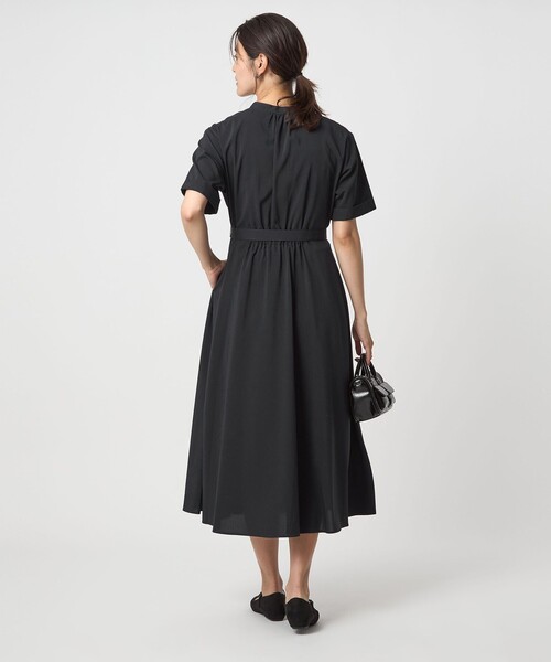 セール】ウエスト ベルト ショートスリーブ ワンピース -マシン