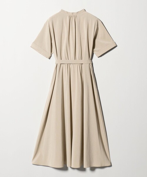 green label relaxing(グリーンレーベルリラクシング)の「ウエスト ベルト ショートスリーブ ワンピース -マシンウォッシャブル-(ワンピース・レディース・ベージュ/ネイビー・FREE)」の13枚目の写真