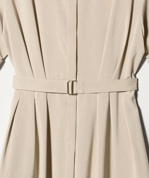 【きむち】ウエスト ベルト ショートスリーブ ワンピース セール】ウエスト ベルト ショートスリーブ ワンピース -マシン