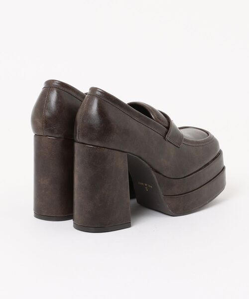 grandfleur（グランドフルール）の「【grandfleur】厚底ハイヒールローファー（ローファー・レディース・ダークブラウン/ダークグレー・LL/L/M/S）」の3枚目の写真