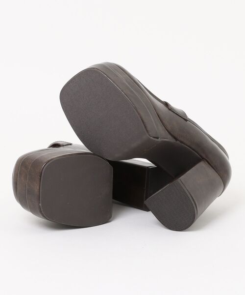 grandfleur（グランドフルール）の「【grandfleur】厚底ハイヒールローファー（ローファー・レディース・ダークブラウン/ダークグレー・LL/L/M/S）」の4枚目の写真