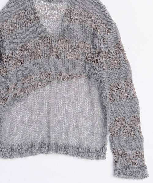 h*n様 SUBLATIONS LOW GAUGE KNIT V-NECK VE V-neck Low Gauge Pullover Knit/Vネックローゲージプルオーバーニット