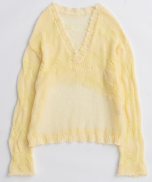 PRE-ORDER】V-neck Low Gauge Pullover Knit/Vネックローゲージ