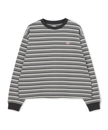 DANTON ストライプ 長袖Tシャツ グレー DANTON（ダントン）の「MEN'S LONG SLEEVE T-SHIRT STRIPE（T