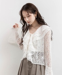 RANDA | ラッフルレースフリルブラウス(シャツ/ブラウス)