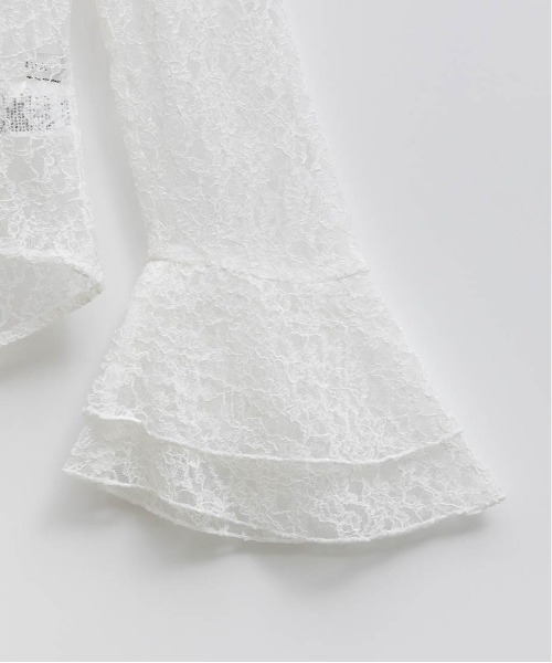 RANDA(ランダ)の「ラッフルレースフリルブラウス(シャツ/ブラウス・レディース・ブラック/ブルー/ホワイト・FREE)」の22枚目の写真