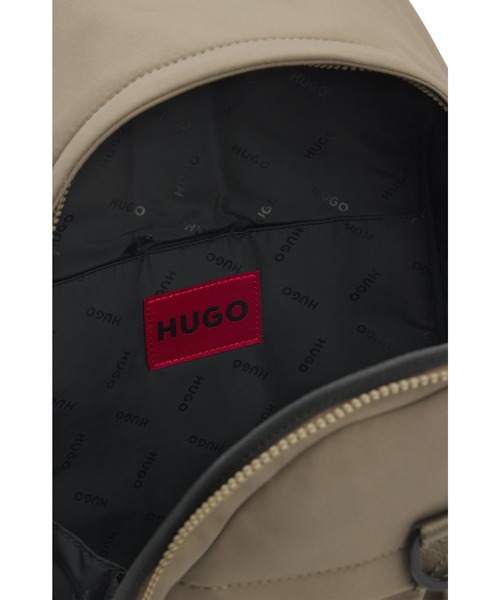 HUGO(ヒューゴ)の「バックパック 3Dラバーロゴパッチ(バックパック/リュック・メンズ・グレー・ONESIZE)」の4枚目の写真