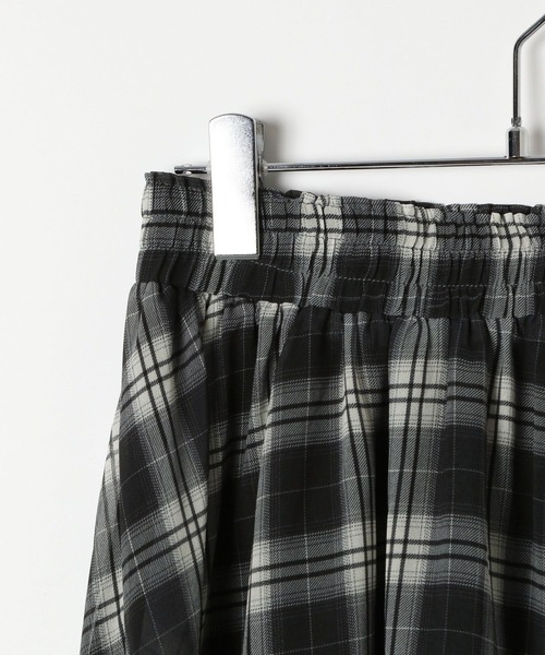3.3 Field Trip （3.3フィールドトリップ）の「3.3 Field Trip／チェックイレヘムレイヤードスカート（スカート・レディース・ブラック/ブラウン・FREE）」の7枚目の写真
