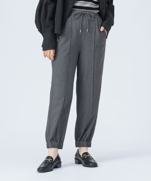 BEAMS HEART（ビームスハート）の「ウール ライク ジョグ パンツ（スラックス・レディース・グレー/ブラック・SMALL/MEDIUM）」の5枚目の写真