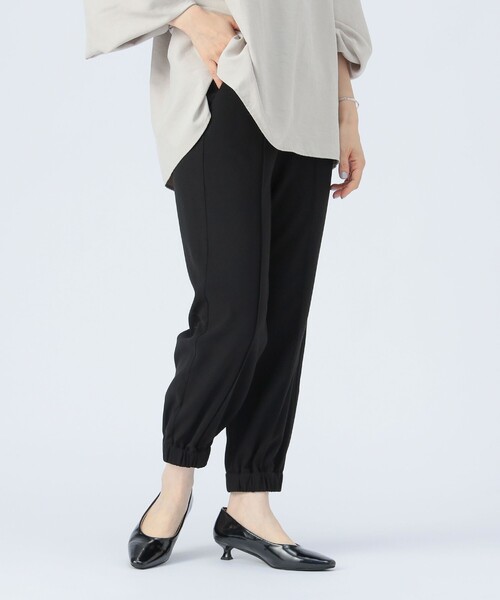 BEAMS HEART（ビームスハート）の「ウール ライク ジョグ パンツ（スラックス・レディース・グレー/ブラック・SMALL/MEDIUM）」の9枚目の写真