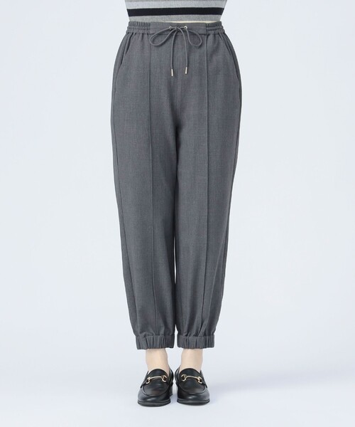 BEAMS HEART（ビームスハート）の「ウール ライク ジョグ パンツ（スラックス・レディース・グレー/ブラック・SMALL/MEDIUM）」の11枚目の写真