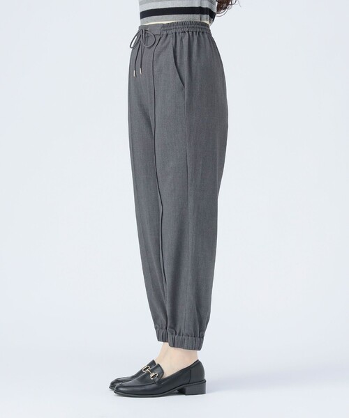 BEAMS HEART（ビームスハート）の「ウール ライク ジョグ パンツ（スラックス・レディース・グレー/ブラック・SMALL/MEDIUM）」の12枚目の写真