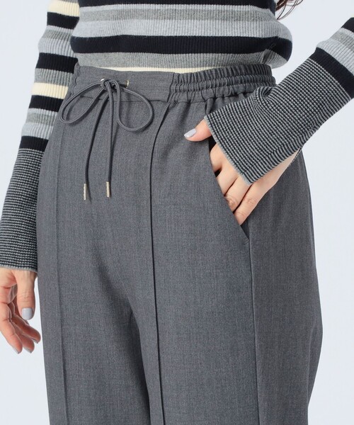 BEAMS HEART（ビームスハート）の「ウール ライク ジョグ パンツ（スラックス・レディース・グレー/ブラック・SMALL/MEDIUM）」の14枚目の写真