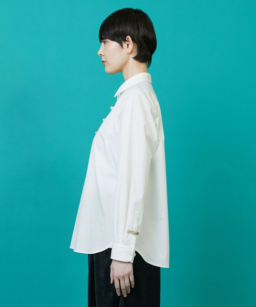 FRAPBOIS（フラボア）の「オリエーシャツ（シャツ/ブラウス・レディース・ブラック/ホワイト・1/2）」の17枚目の写真