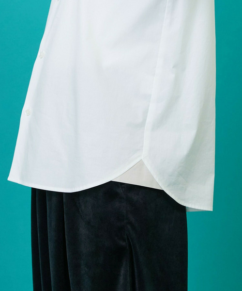 FRAPBOIS（フラボア）の「オリエーシャツ（シャツ/ブラウス・レディース・ブラック/ホワイト・1/2）」の21枚目の写真