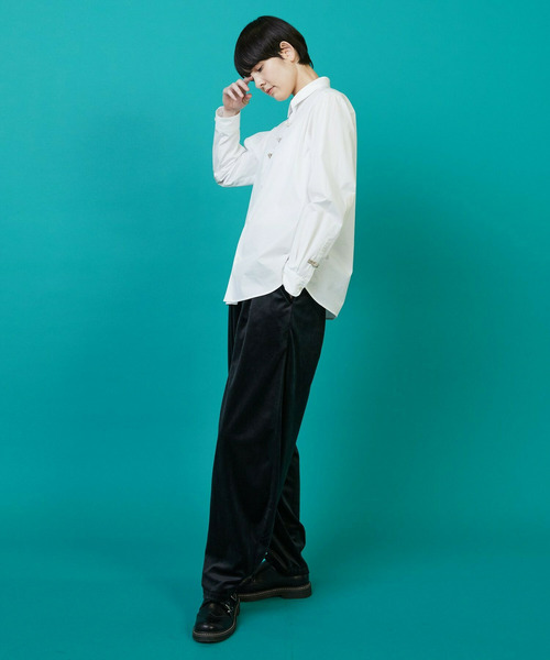 FRAPBOIS（フラボア）の「オリエーシャツ（シャツ/ブラウス・レディース・ブラック/ホワイト・1/2）」の13枚目の写真