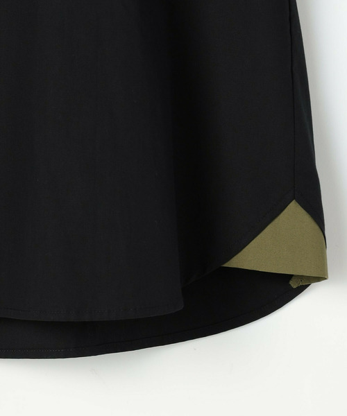 FRAPBOIS（フラボア）の「オリエーシャツ（シャツ/ブラウス・レディース・ブラック/ホワイト・1/2）」の4枚目の写真