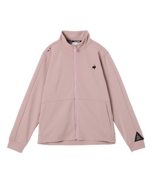 le coq sportif(ルコックスポルティフ)の「【ルコックスポルティフ】吸汗/ストレッチ/UVカットEssentialジャージジャケット(ジャージ・レディース・ネイビー/ピンク・XL/L/M/S)」の4枚目の写真