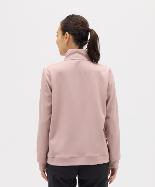 le coq sportif(ルコックスポルティフ)の「【ルコックスポルティフ】吸汗/ストレッチ/UVカットEssentialジャージジャケット(ジャージ・レディース・ネイビー/ピンク・XL/L/M/S)」の6枚目の写真