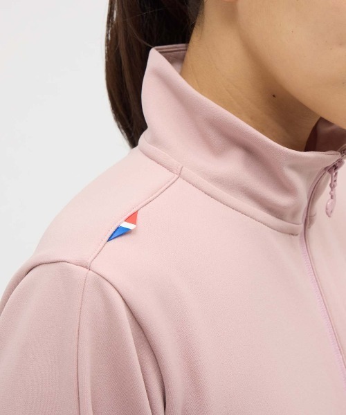 le coq sportif(ルコックスポルティフ)の「【ルコックスポルティフ】吸汗/ストレッチ/UVカットEssentialジャージジャケット(ジャージ・レディース・ネイビー/ピンク・XL/L/M/S)」の10枚目の写真