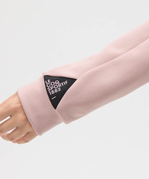 le coq sportif(ルコックスポルティフ)の「【ルコックスポルティフ】吸汗/ストレッチ/UVカットEssentialジャージジャケット(ジャージ・レディース・ネイビー/ピンク・XL/L/M/S)」の12枚目の写真