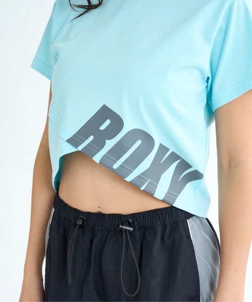 ROXY（ロキシー）の「NAIL IT S/S TEE/ロキシー速乾UVケアアシンメトリーショート丈半袖Tシャツ（Tシャツ/カットソー・レディース・ミント/ブラック/ホワイト・LARGE/MEDIUM/SMALL）」の13枚目の写真