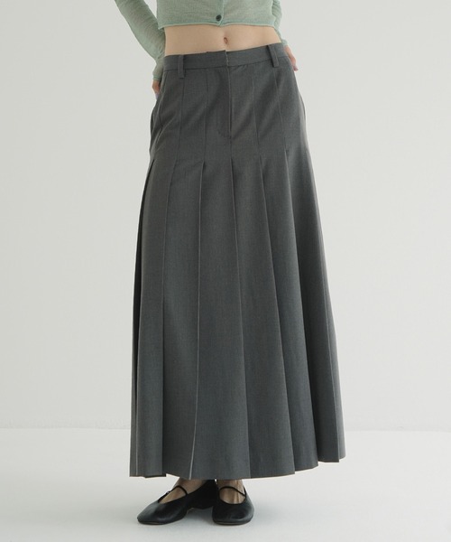 クラネ 24年 WIDE PLEATS LONG SKIRT プリーツ スカート WIDE PLEATS LONG SKIRT（スカート）｜CLANE（クラネ）の